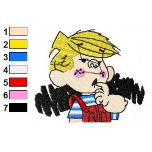 Dennis the Menace Embroidery Design 15